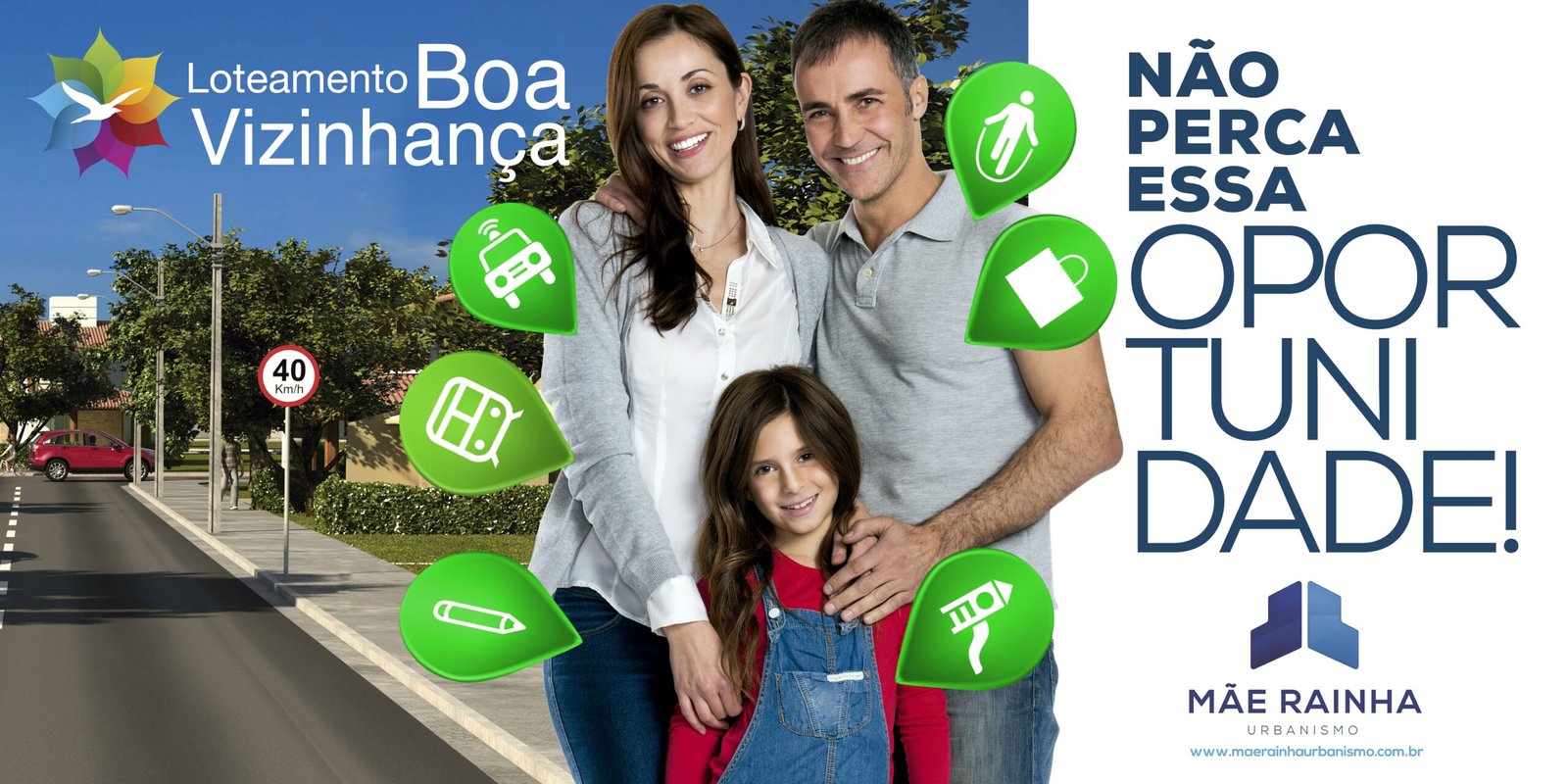 loteamento boa vizinha mae rainha urbanismo